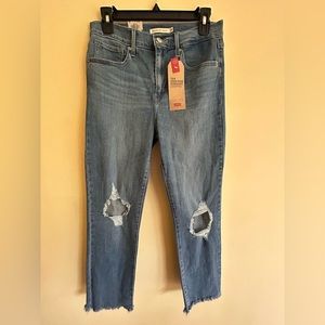 Levi’s High Rise Straight Crops